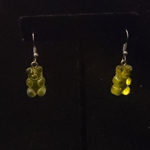 Green Gummy Bear Earrings